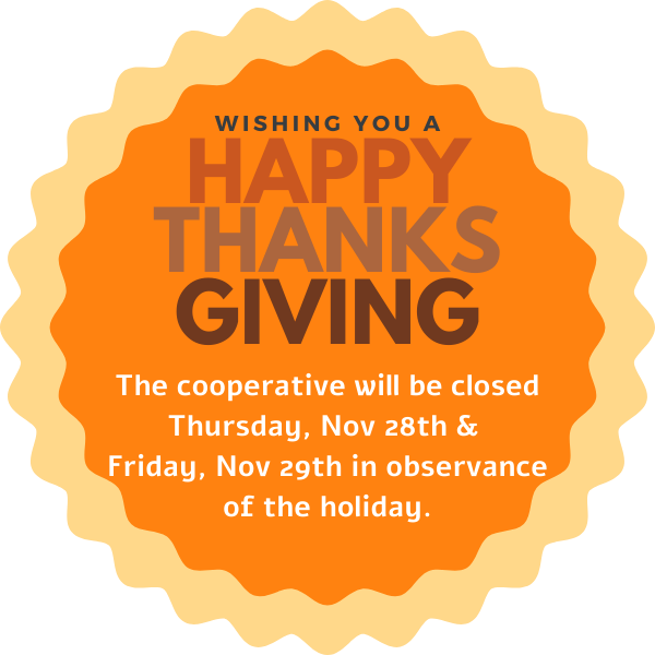 Closed for Thanksgiving