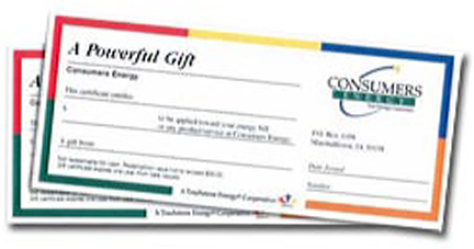 image of gift certificates