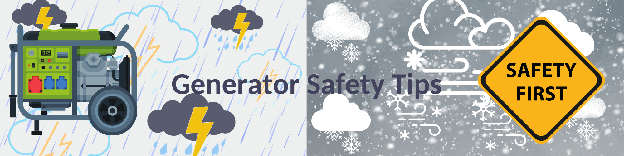 Generator safety in rain and snow