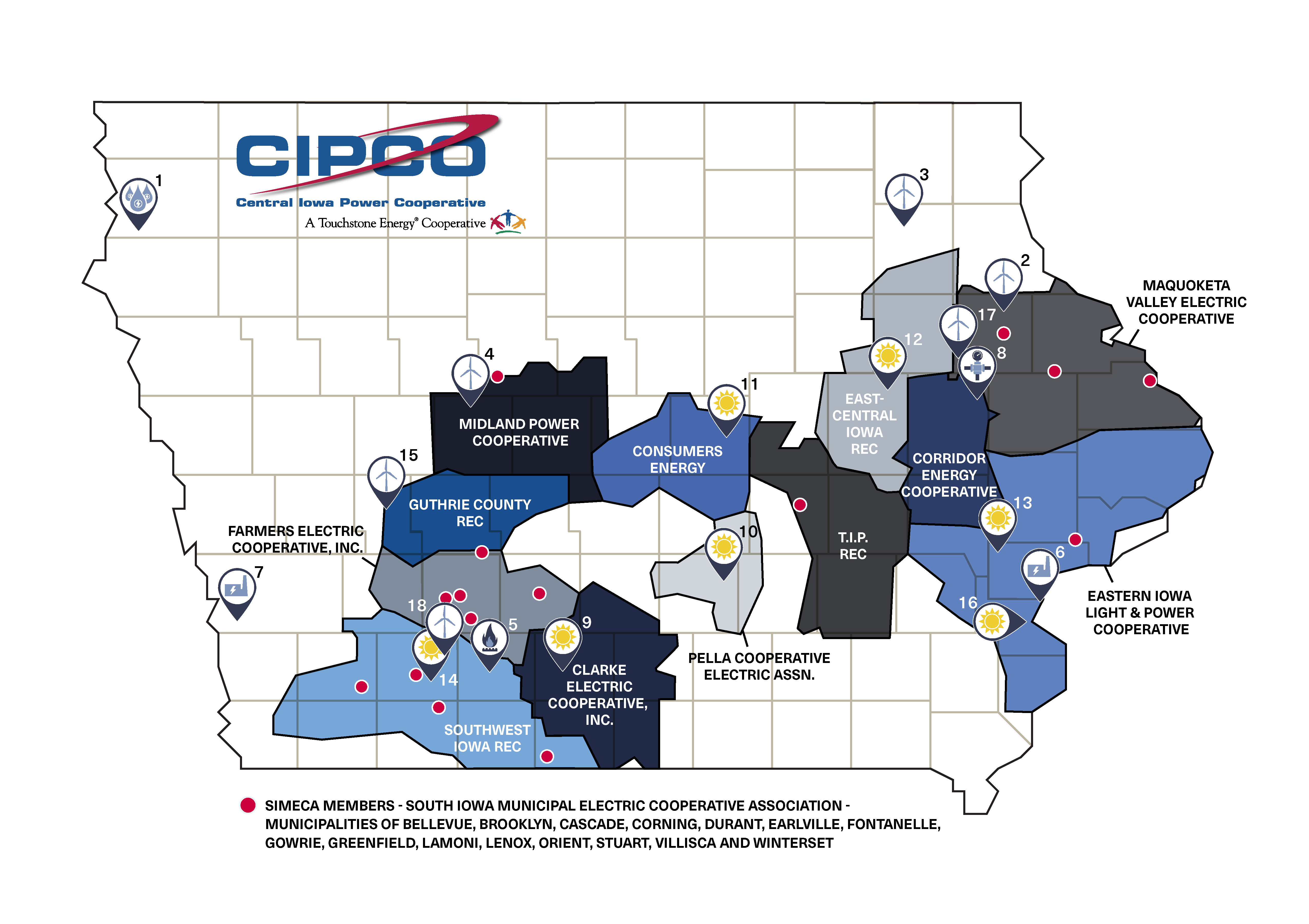 CIPCO generation map